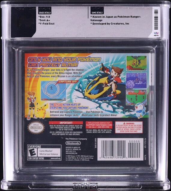 2008 POKEMON RANGER: SHADOWS OF ALMIA NINTENDO DS WATA 9.8 A+ SEALED