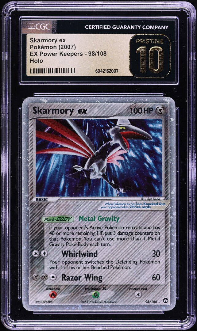 2007 POKEMON EX POWER KEEPERS HOLO SKARMORY #98 CGC 10 PRISTINE