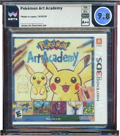 2014 POKEMON ART ACADEMY NINTENDO 3DS WATA 9.8 A++ SEALED