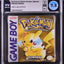 1999 POKEMON YELLOW VERSION NO ESRB NINTENDO GAME BOY GB WATA 7.5 A+ SEALED