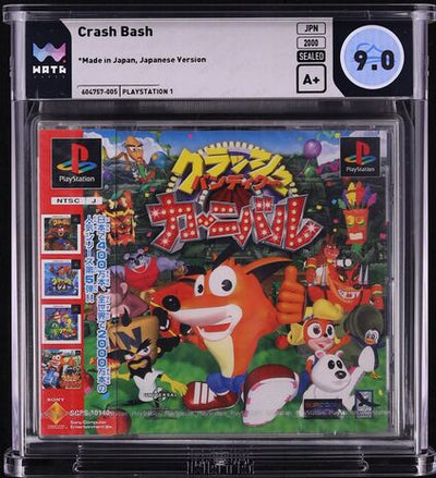 2000 CRASH BASH JAPANESE SONY PLAYSTATION 1 PS1 WATA 9.0 A+ SEALED