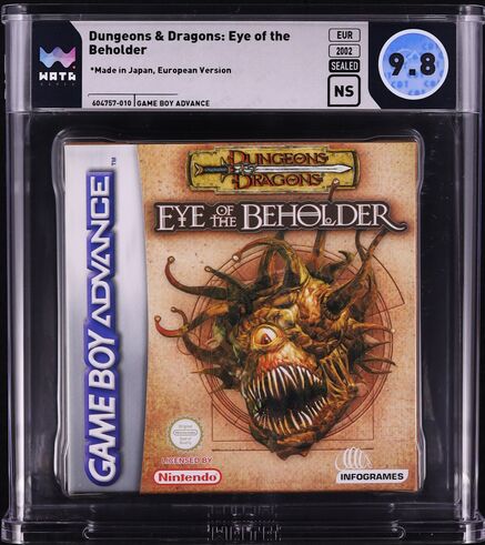 2002 DUNGEONS & DRAGONS EYE OF THE BEHOLDER NINTENDO GAME BOY ADVANCE GBA WATA 9.8 FACTORY UNOPENED