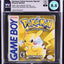 1999 POKEMON YELLOW VERSION BLACK ESRB NINTENDO GAME BOY GB WATA 8.5 CIB