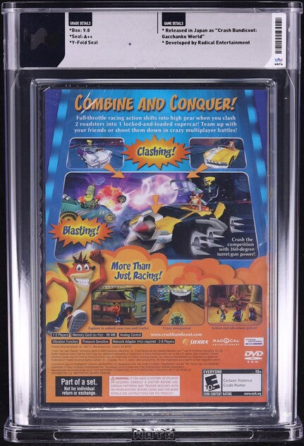 2005 CRASH TAG TEAM RACING SONY PLAYSTATION 2 PS2 WATA 9.8 A++ SEALED