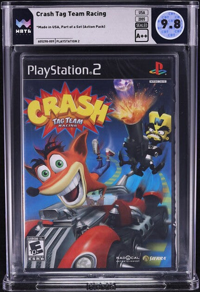 2005 CRASH TAG TEAM RACING SONY PLAYSTATION 2 PS2 WATA 9.8 A++ SEALED