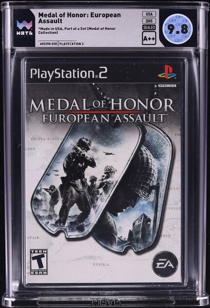 2005 MEDAL OF HONOR: EUROPEAN ASSAULT PLAYSTATION 2 PS2 WATA 9.8 A++