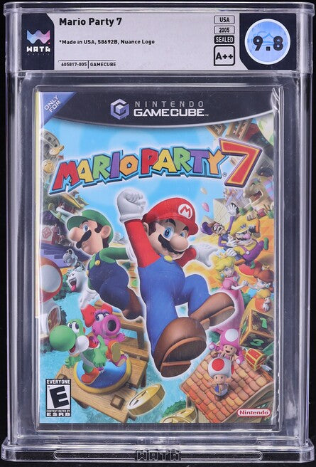 2005 MARIO PARTY 7 NINTENDO GAMECUBE WATA 9.8 A++ SEALED