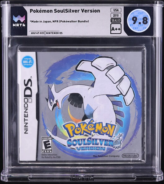 2010 POKEMON SOULSILVER VERSION NINTENDO DS WATA 9.8 A++ SEALED