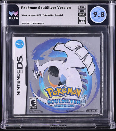 2010 POKEMON SOULSILVER VERSION NINTENDO DS WATA 9.8 A++ SEALED