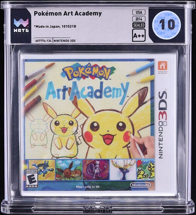 2014 POKEMON ART ACADEMY NINTENDO 3DS WATA 10 A++ SEALED