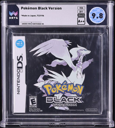 2011 POKEMON BLACK VERSION NINTENDO DS WATA 9.8 A++ SEALED