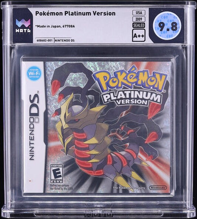 2009 POKEMON PLATINUM VERSION NINTENDO DS WATA 9.8 A++ SEALED
