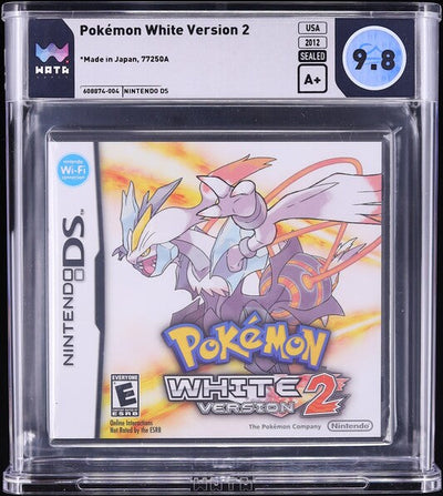 2012 POKEMON WHITE VERSION 2 NINTENDO DS WATA 9.8 A+ SEALED
