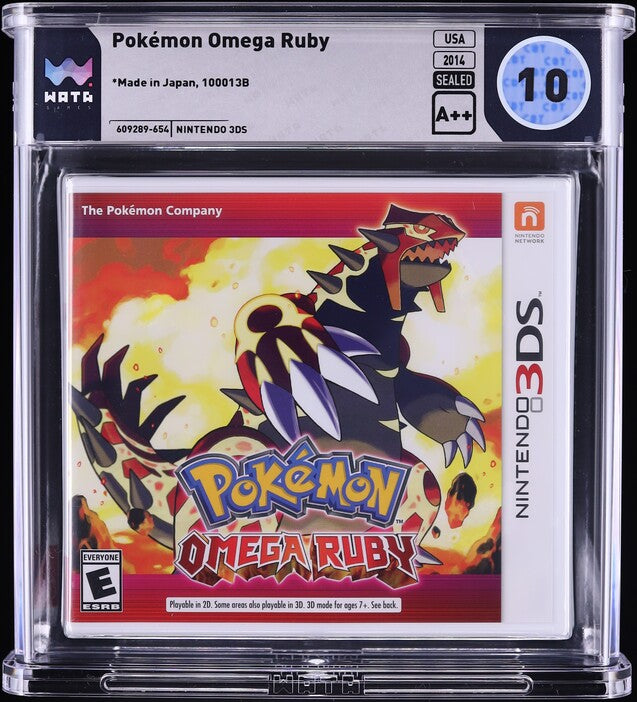 2014 POKEMON OMEGA RUBY NINTENDO 3DS WATA 10 A++ SEALED