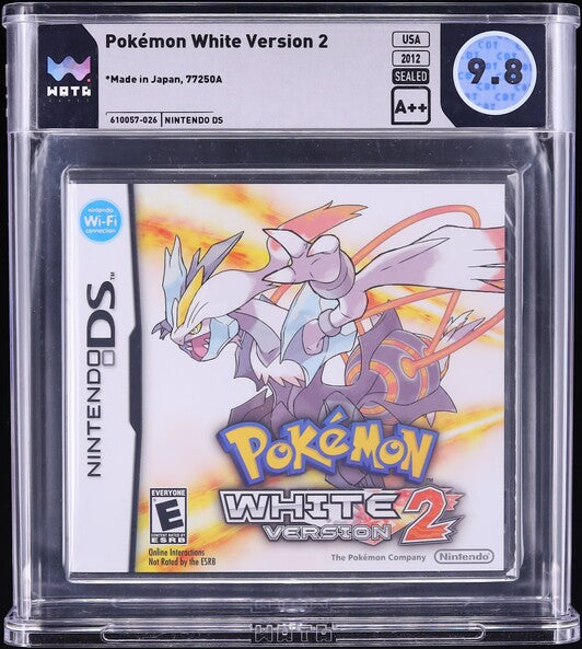 2012 POKEMON WHITE VERSION 2 NINTENDO DS WATA 9.8 A++ SEALED