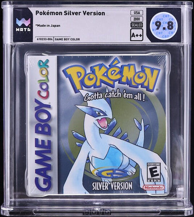 2000 POKEMON SILVER VERSION NINTENDO GAME BOY COLOR GBC WATA 9.8 A++ SEALED