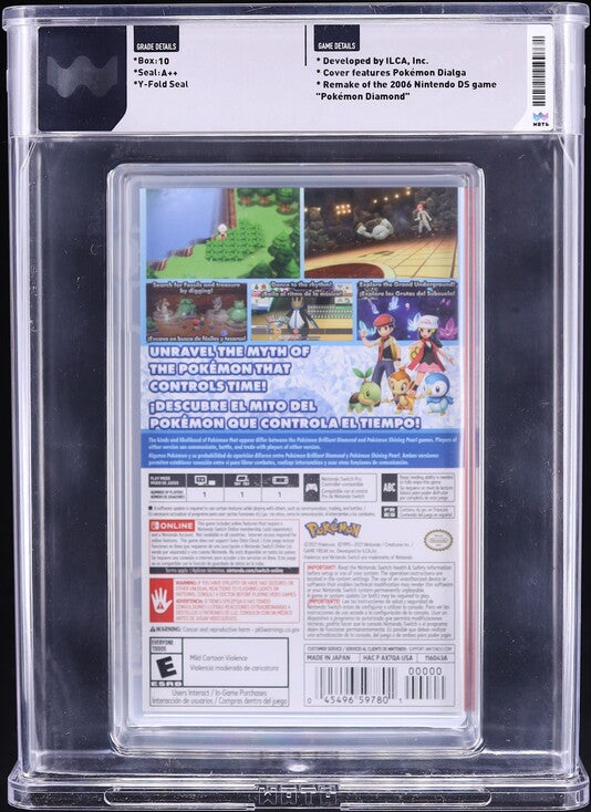 2021 POKEMON BRILLIANT DIAMOND NINTENDO SWITCH WATA 10 A++ SEALED