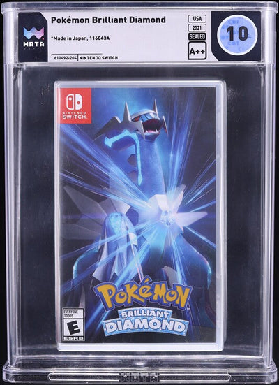 2021 POKEMON BRILLIANT DIAMOND NINTENDO SWITCH WATA 10 A++ SEALED