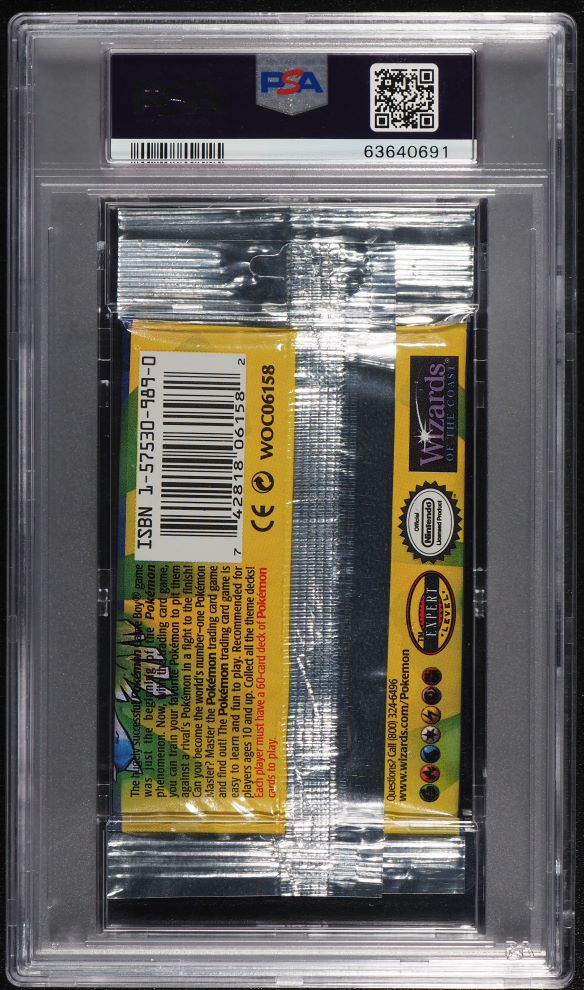 1999 POKEMON BASE SET VENUSAUR LONG CRIMP BOOSTER PACK PSA 10