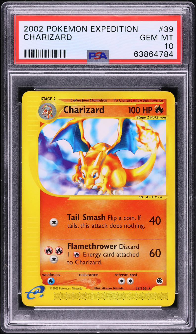2002 POKEMON EXPEDITION CHARIZARD #39 PSA 10 GEM MINT