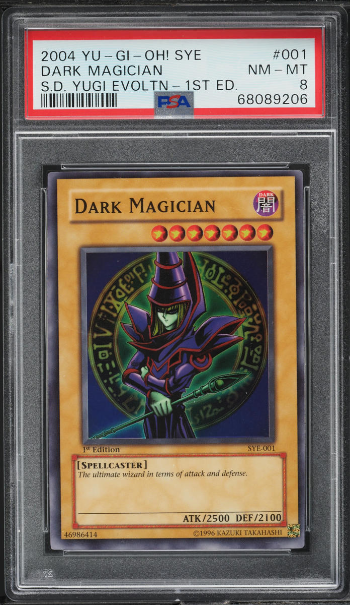 2004 YU-GI-OH! YUGIOH! STARTER DECK YUGI EVOLUTION 1ST ED DARK MAGICIAN #SYE-001 PSA 8