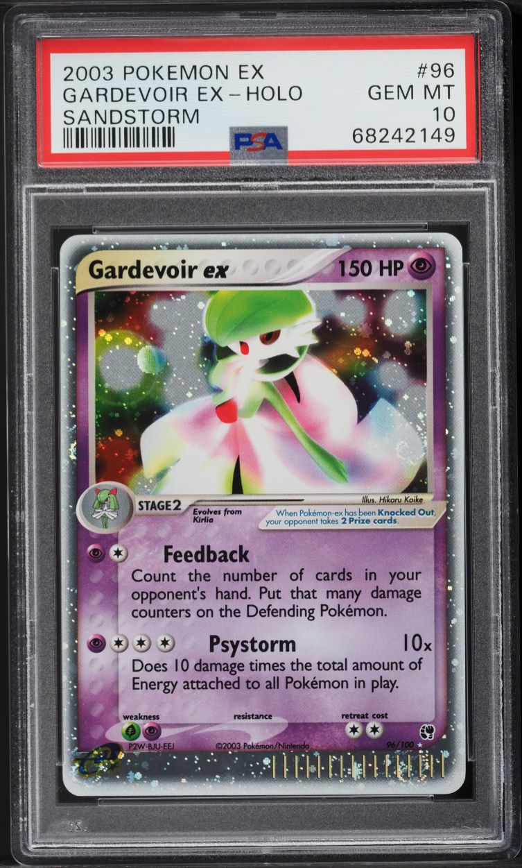 2003 POKEMON EX SANDSTORM HOLO GARDEVOIR EX #96 PSA 10 GEM MINT