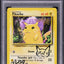 1999 POKEMON BASE SET POKETOUR PIKACHU #58 ARITA AUTO PSA AUTHENTIC