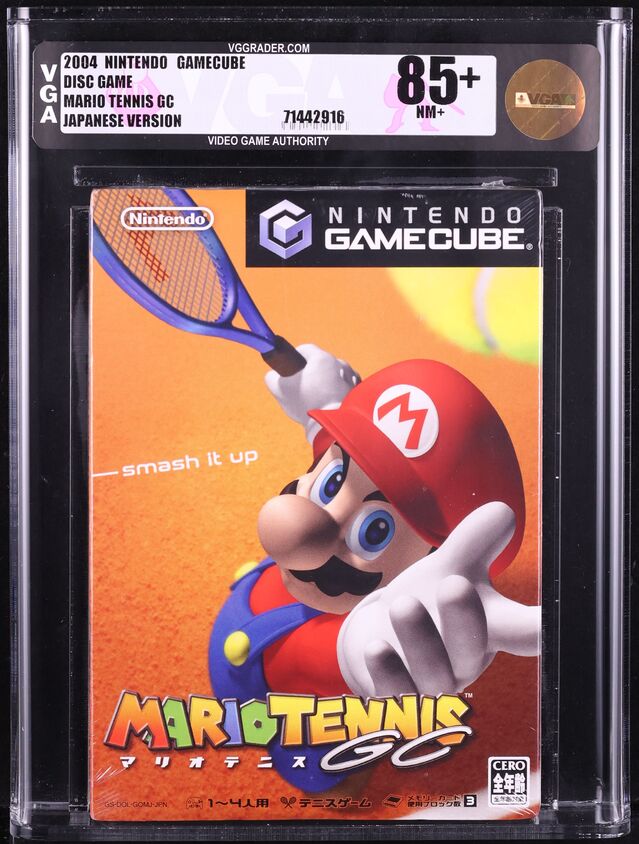 2004 MARIO TENNIS GC JAPANESE NINTENDO GAMECUBE VGA 85+ SEALED