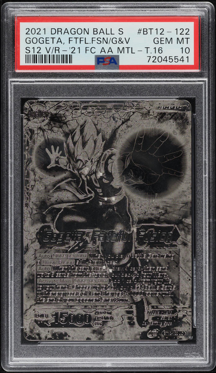 2021 DRAGON BALL S NATIONAL CHAMPIONSHIP TOP 16 METAL GOGETA FATEFUL FUSION PSA 10