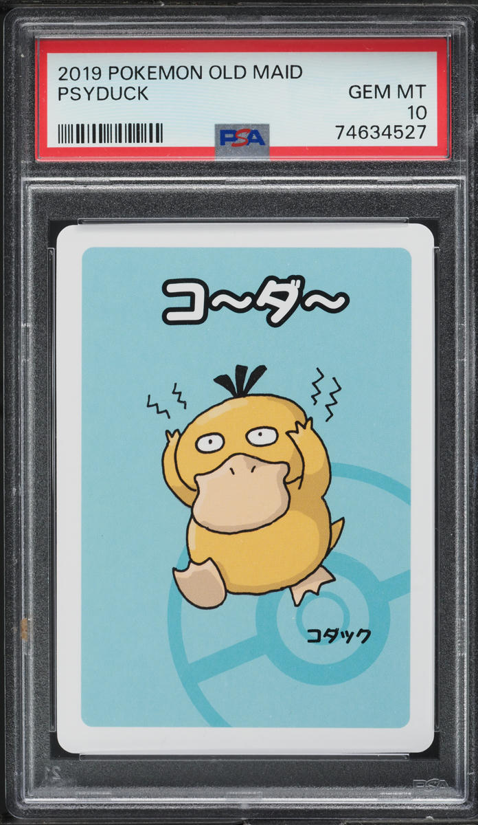 2019 POKEMON JAPANESE OLD MAID PSYDUCK PSA 10 GEM MINT