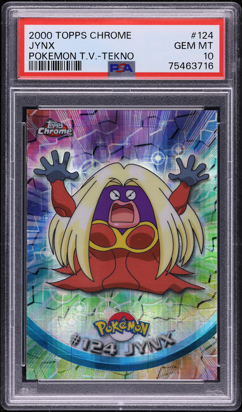 2000 POKEMON TOPPS CHROME SERIES 2 TEKNO JYNX #124 PSA 10 GEM MINT