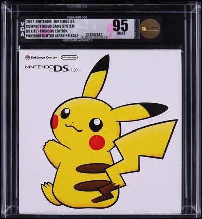 2007 JAPANESE NINTENDO DS LITE CONSOLE POKEMON PIKACHU EDITION VGA 95 SEALED