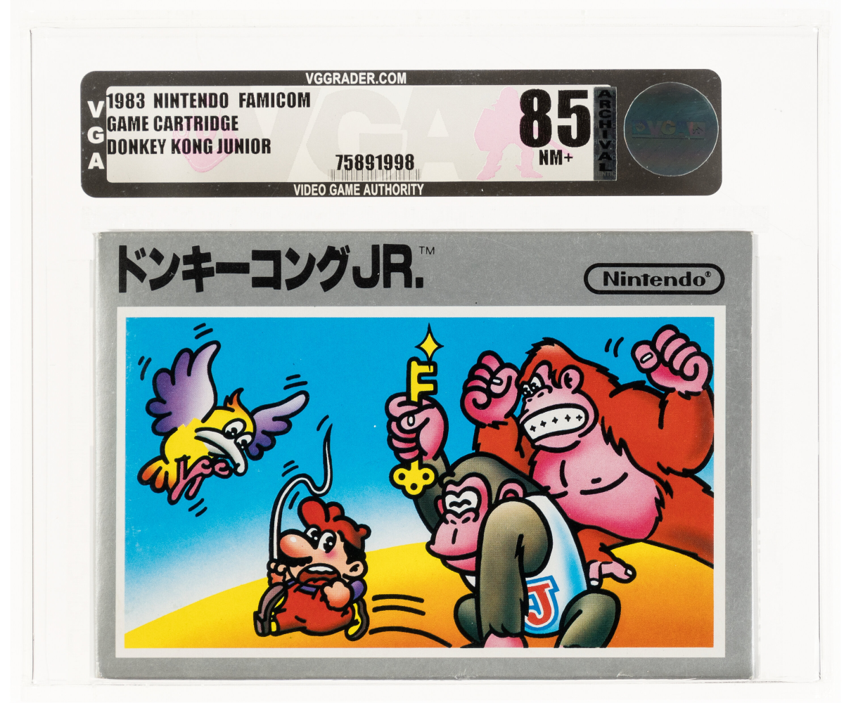 1983 DONKEY KONG JUNIOR JR. JAPANESE NINTENDO FAMICOM VGA 85 UNOPENED