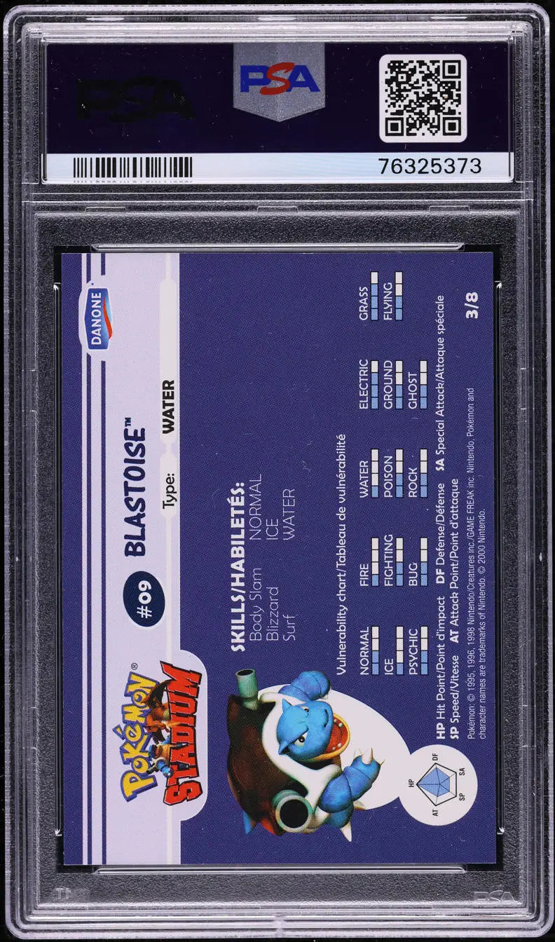 2000 DANONE POKEMON STADIUM TIP SHINY GOLD BLASTOISE #3 PSA 10 GEM MIN lowpopping 2000 DANONE POKEMON STADIUM TIP SHINY GOLD BLASTOISE #3 PSA 10 GEM MIN lowpopping