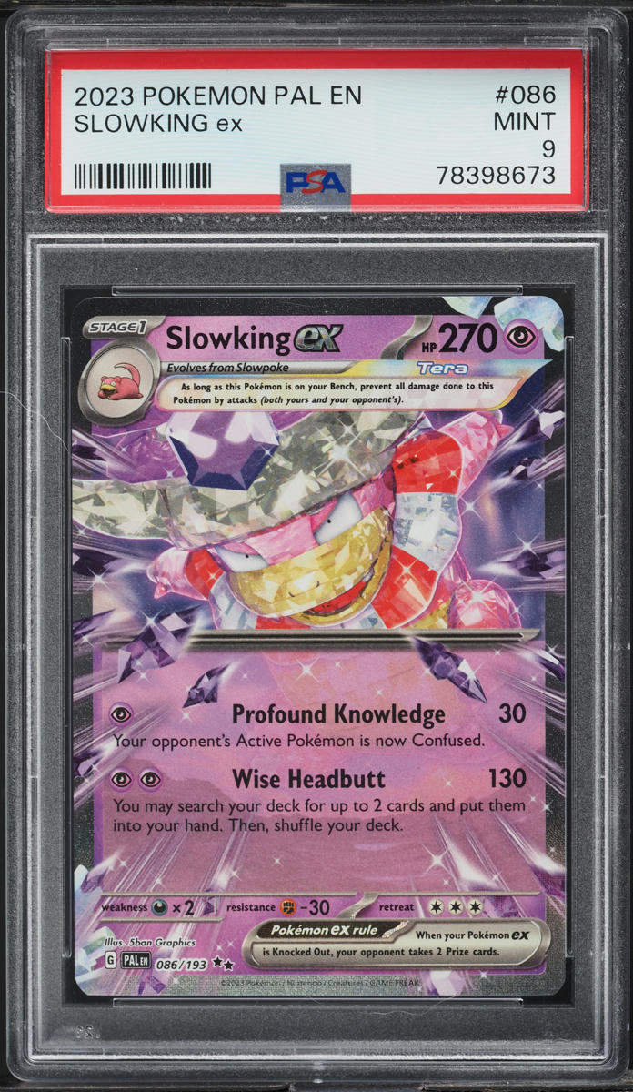 2023 POKEMON SCARLET & VIOLET PALDEA EVOLVED SLOWKING EX #086 PSA 9 MINT