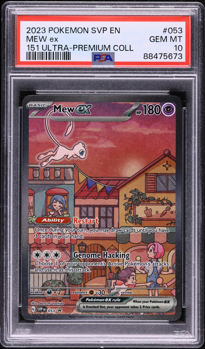 2023 POKEMON SV 151 BLACK STAR PROMO FULL ART MEW EX #53 PSA 10 GEM MINT