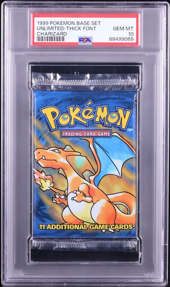 1999 POKEMON BASE SET CHARIZARD BOOSTER PACK PSA 10 – lowpopping