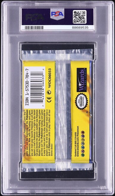 1999 POKEMON BASE SET 1ST EDITION CHARIZARD BOOSTER PACK PSA 10