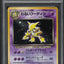 1998 POKEMON JAPANESE ROCKET GANG HOLO DARK ALAKAZAM #65 PSA 8 NM-MT