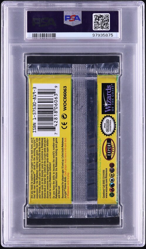 1999 POKEMON JUNGLE 1ST EDITION WIGGLYTUFF BOOSTER PACK PSA 10