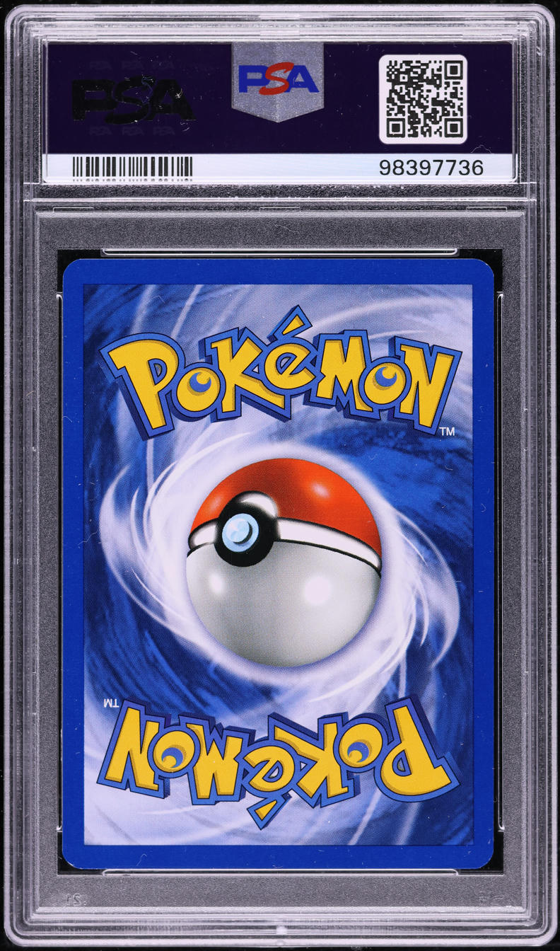 2001 POKEMON NEO REVELATION DOUBLE HOLO ERROR HO-OH #7 PSA 8