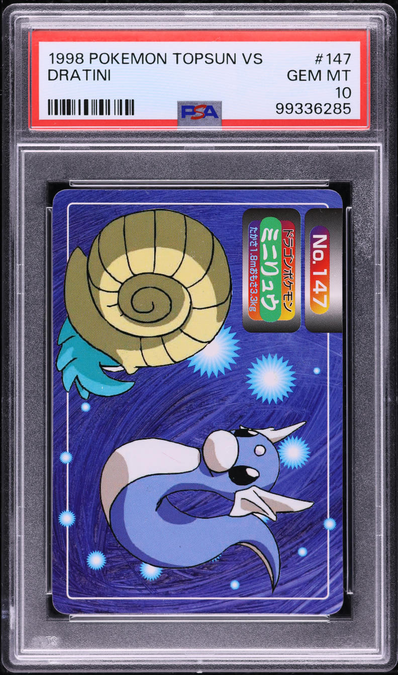 1998 POKEMON TOPSUN VS DRATINI #147 PSA 10 GEM MINT