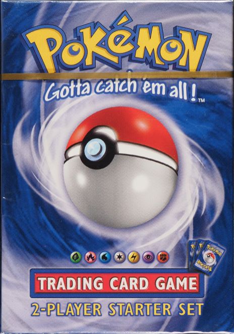 1999 POKEMON BASE SET SHADOWLESS GOLD STRIP 2-PLAYER STARTER SET THEME ...