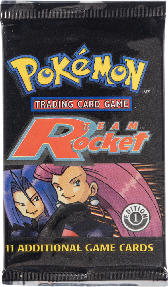 2000 POKEMON TEAM ROCKET 1ST EDITION JAMES JESSE BOOSTER PACK SEALED