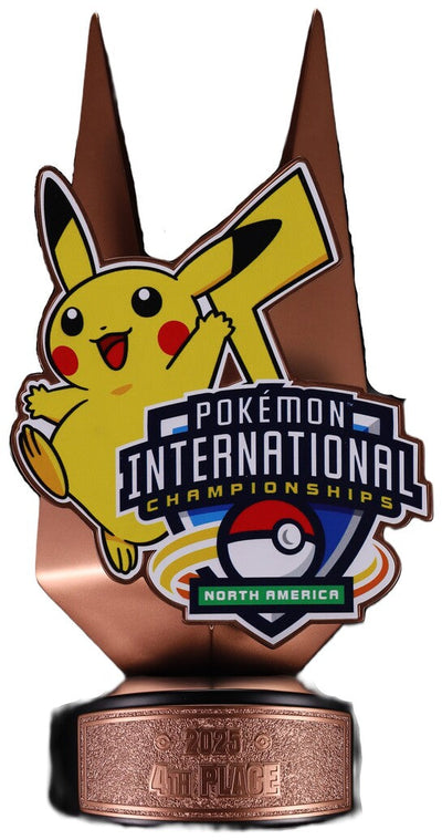 2025 POKEMON INTERNATIONAL CHAMPIONSHIPS NORTH AMERICA 4TH PLACE TROPHY