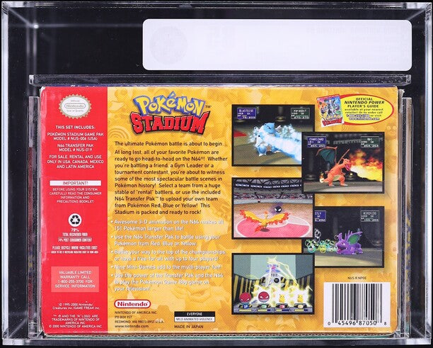 2000 POKEMON STADIUM NINTENDO 64 N64 VGA 85 UNOPENED