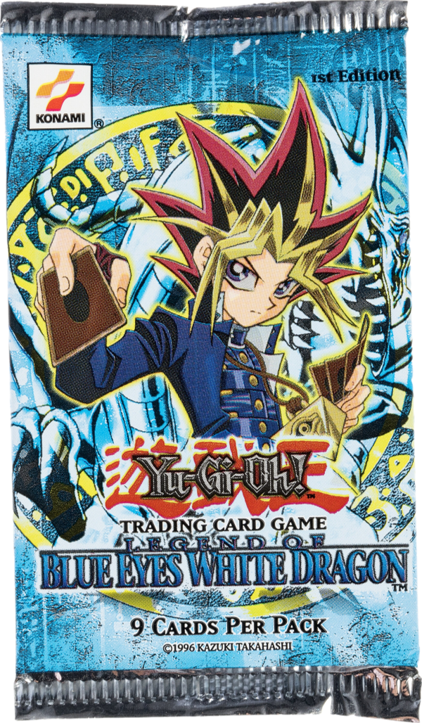 2002 YU-GI-OH! YUGIOH! LEGEND OF BLUE EYES WHITE DRAGON LOB 1ST EDITION BOOSTER PACK SEALED *GENERIC IMAGE*