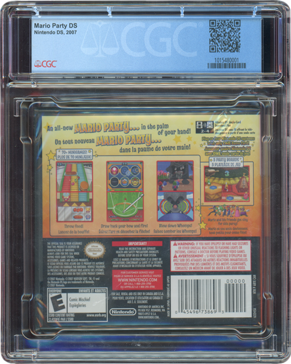 2007 MARIO PARTY DS NINTENDO DS CGC 9.8 A++ SEALED