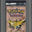 1999 POKEMON FOSSIL 1ST EDITION ZAPDOS BOOSTER PACK PSA 8